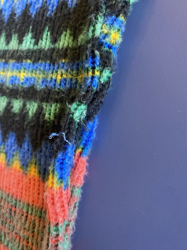 Leggings Little Mass para niños coloridos mezcla de lana a rayas talla 8 Foto 4 de 4