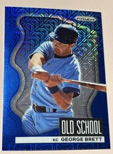 2022 Panini Prizm George Brett #OS-6 Old School Blue Mojo Prizm 118/199
