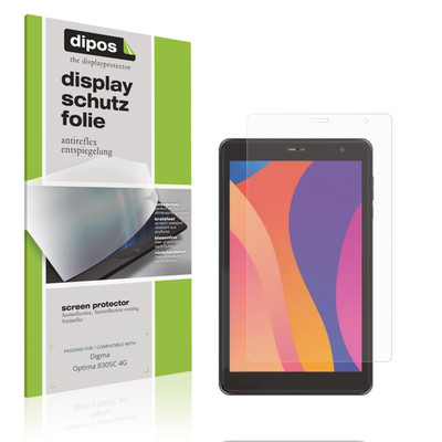 2x Schutzfolie matt für Digma Optima 8305C 4G Displayschutzfolie Folie Display