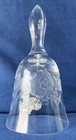 Vintage Bohemia Floral Etched Hand Cut Clear Lead Crystal 6.5” Dinner Bell — photo 3