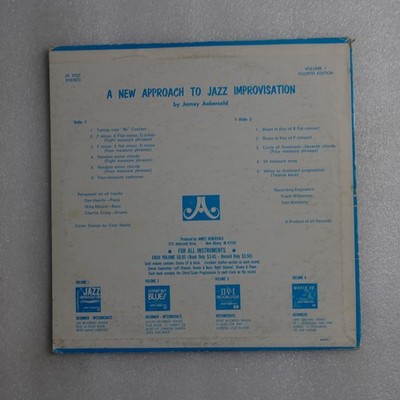 Jamey Aebersold A New Approach To Jazz Improvisation LP Vinyl Album Record Jazz