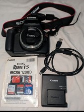 Canon EOS Rebel T5 18MP DSLR 4x Zoom 3" USB Bundle Lenses Charger Bag