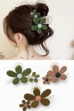 3 Pcs Floral Hair clips for women claw For Thick Large Hair Clips Accessories