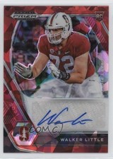 2021 Panini Prizm Draft Picks Red Ice Walker Little #DPA-WAL Auto c2a