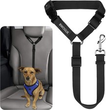 BWOGUE Pet Dog Cat Seat Belts, Car Headrest Restraint Adjustable Safety Leads Ve
