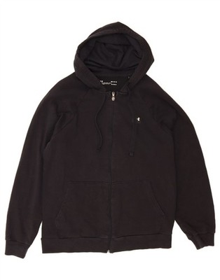 UNDER ARMOUR Herren Cold Gear Zip Hoodie Pullover Medium Navy Blau Baumwolle OZ03