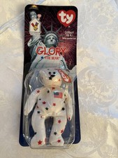 Glory the Bear McDonald's Beanie - DUAL TAG ERRORS - Factory Sealed