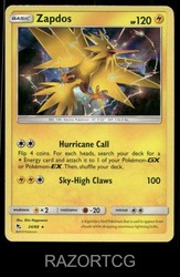 Zapdos 24/68 Hidden Fates Holo Rare