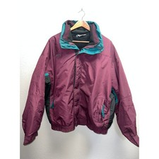 Vintage Columbia Radial Sleeve Jacket Bugaboo Purple Full Zip Outerwear Lined XL
