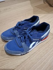 Mens Reebok Classic GL6000 blue, white, red US Size 10 amazing condition