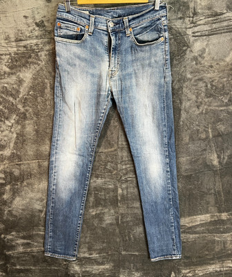 Levi s 519 Skinny Jeans blau W31 x L32 (gemessen W30,5 L31) Stretch helle Waschung
