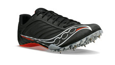 NEW Saucony Running Spitfire 5 Spikes Track Field Black Sprint-400M Men 10