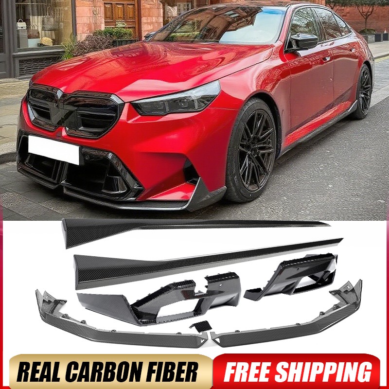 DRY CARBON Front Bumper Lip Rear Diffuser Side Skirt For BMW G90 G99 M5 2024-25