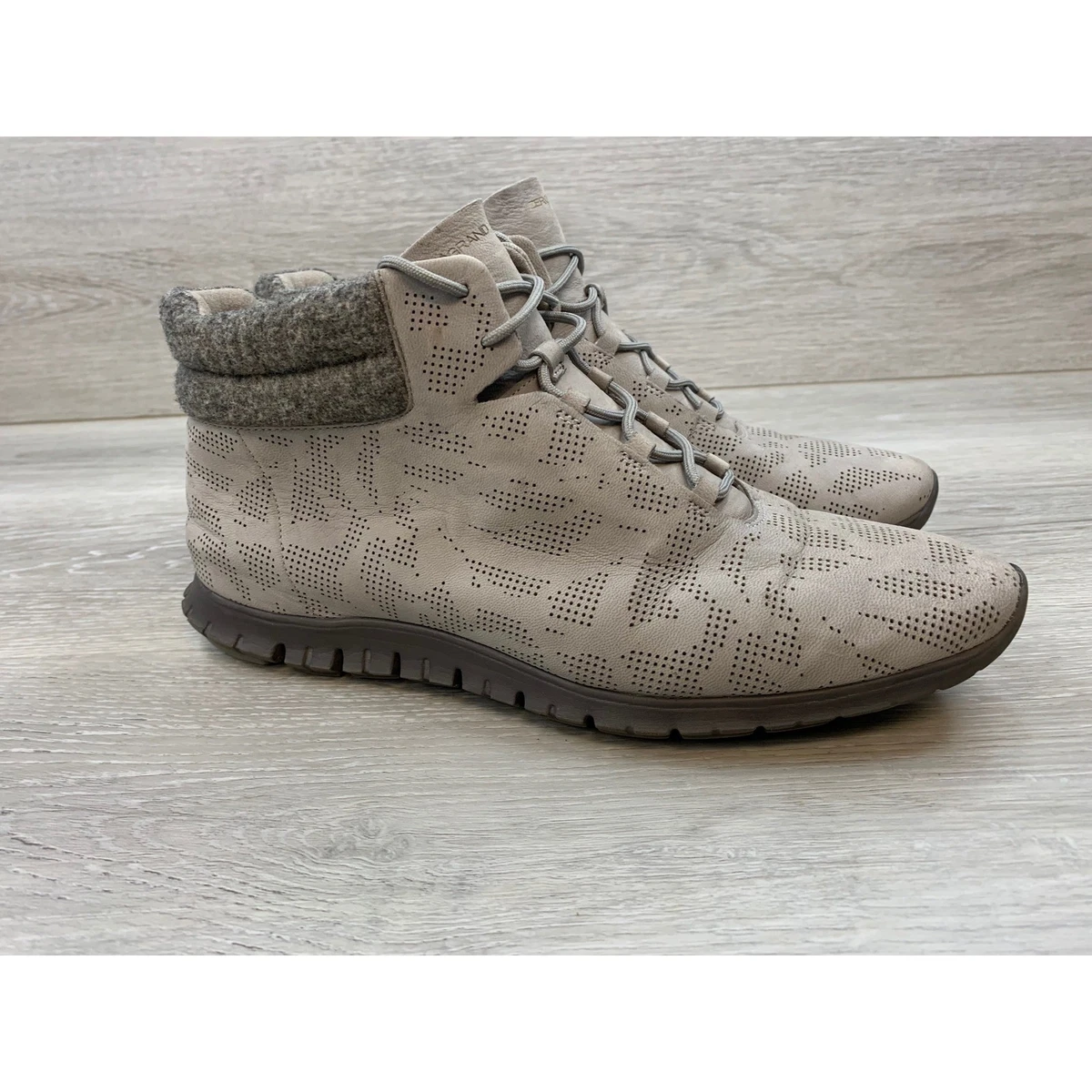 Cole Haan Gray Suede Chukka Boots with Light Gray Laces Amazon.com | Cole Haan Men main image 2