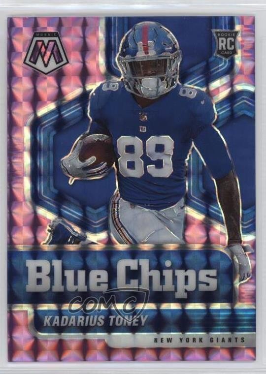 2021 Panini Mosaic Blue Chips Purple Prizm /49 Kadarius Toney #11 Rookie RC 0s9t