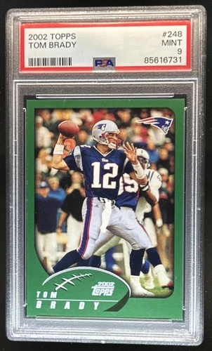 2002 Topps Tom Brady #248 Patriots PSA 9