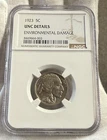 1923 Buffalo Nickel NGC UNC DETAILS