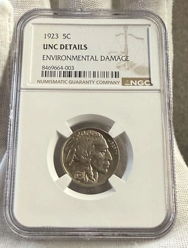 1923 Buffalo Nickel NGC UNC DETAILS