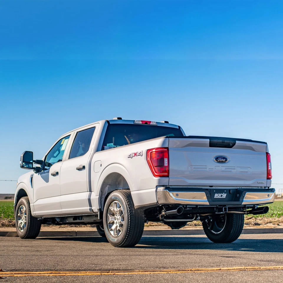 Escape trasero Borla 140864BC ATAK acero inoxidable gato para 21-22 Ford F-150 2,7 L 3,5 L V6 Foto 2 de 4