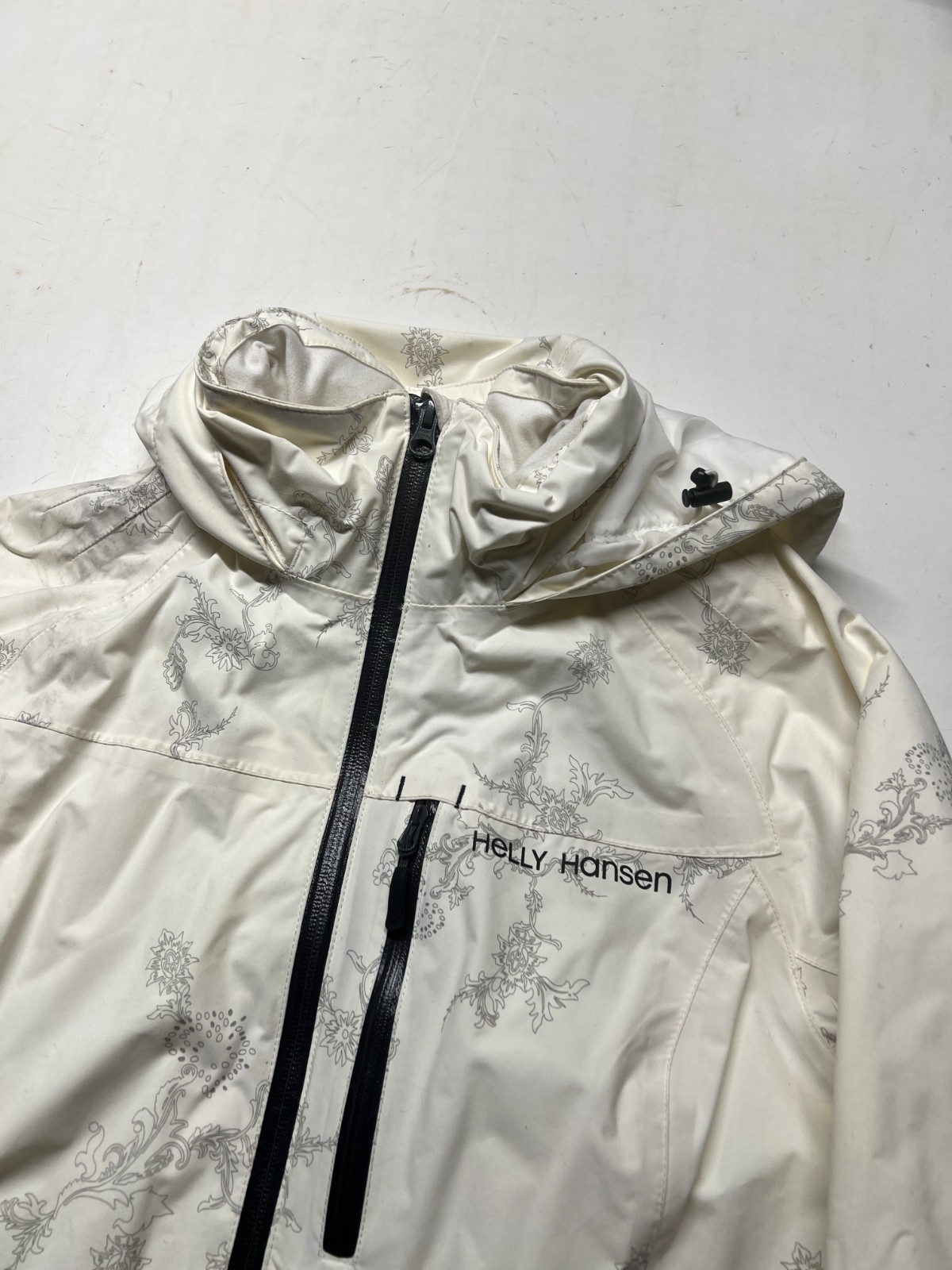 Helly Hansen Waterproof Rain Jacket White Full Zi… - image 4