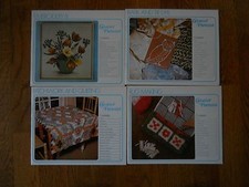 LOT OF 8 BOOKLETS CREATIVE PATTERNS PLUS AFGHANS BOOKLET, QUILTING EMBROIDERY BA