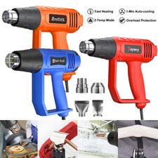 Profi Heißluftpistole Heißluftgebläse Heißluftfön Heißluft Löten Fön 2000W Düsen