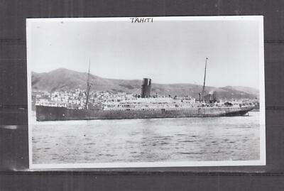 UNION STEAMSHIP Co., NEW ZEALAND '' TAHITI '',1904 ppc.  REPRINT