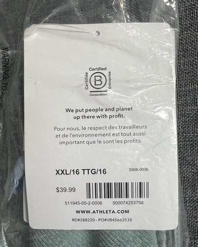 Athleta Girl Snowball SoftLuxe Tight Size XXL 16 Green Heather - Picture 4 of 5