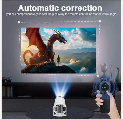 Projector 4K 5G Smart HD LED WiFi Bluetooth HDMI USB Android Office Home Theater - Picture 5 of 18