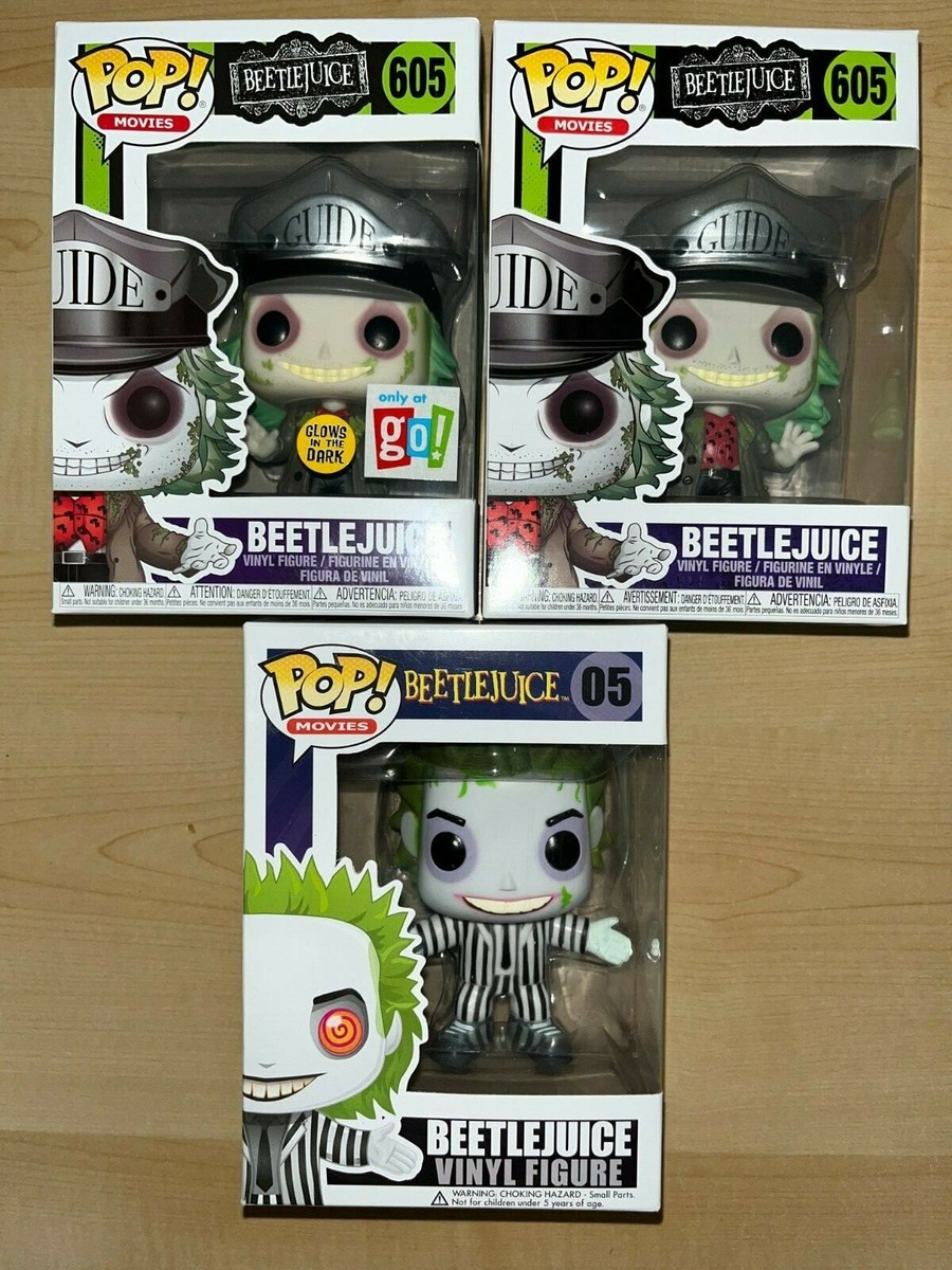 【新品】Funko POP! Plus Beetlejuice (3セット) Funko POP! Beetlejuice, Set of 3, Go! Games Glow Exclusive, with