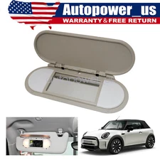 FOR BMW Mini Cooper F55 F56 F60 2015-2022 Gray Sun Visor Vanity Mirror Cover USA