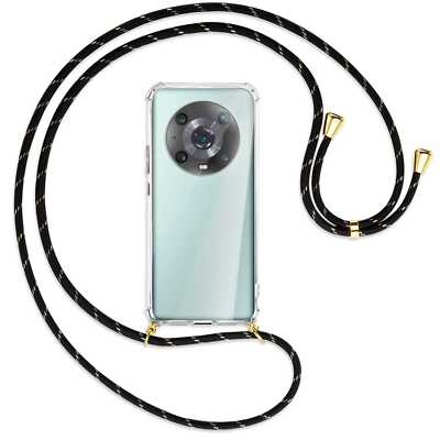 Handykette für Honor Magic4 Pro (LGE-NX9/N49B/N19B/AN10) schwarz/gold (G) Hülle