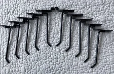 Lot of 10 Slatwall Black Metal Wall Hanger 6” Display Hooks