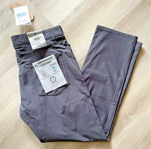 Tailor Vintage NWT Men's 36x30 Performance Tech Pants Coal Gray Canaan Slim Fit | eBay