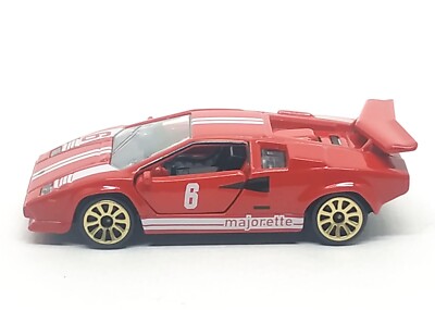 Majorette Lamborghini Countach Vintage Racing no.6 Red 1/56 (3