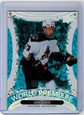 2021-22 Upper Deck Ovation World Premiere Aqua Rookie Jan Jenik 9/10