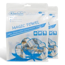 200pcs Aimisin Compressed Towel Tablet  Face Magic Towel for Baby Home Travel