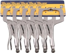 5 PACK IRWIN Vise Grip 11R 11" C Clamp Locking Regular Tip Easy Release Pliers