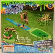 Bestway H2OGO! Slime & Splash Water Slide, 23ft, 2 Slime Powder Included, New