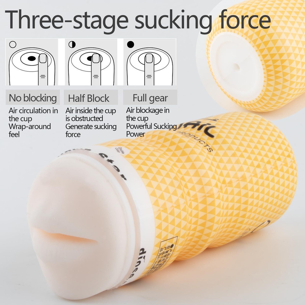 2 in 1 Masturbator Cup für männer Vagina Erotik Sex Spielzeug  Taschenmuschi