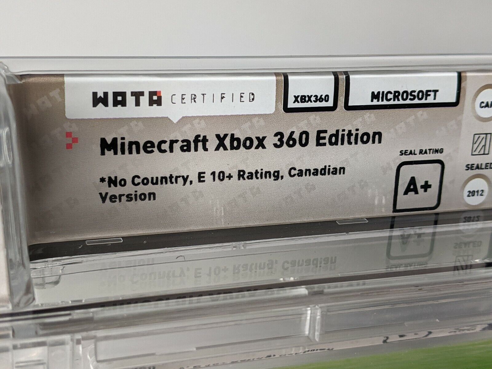 Minecraft Xbox 360 Edition WATA 9.6 A+ Canadian Version