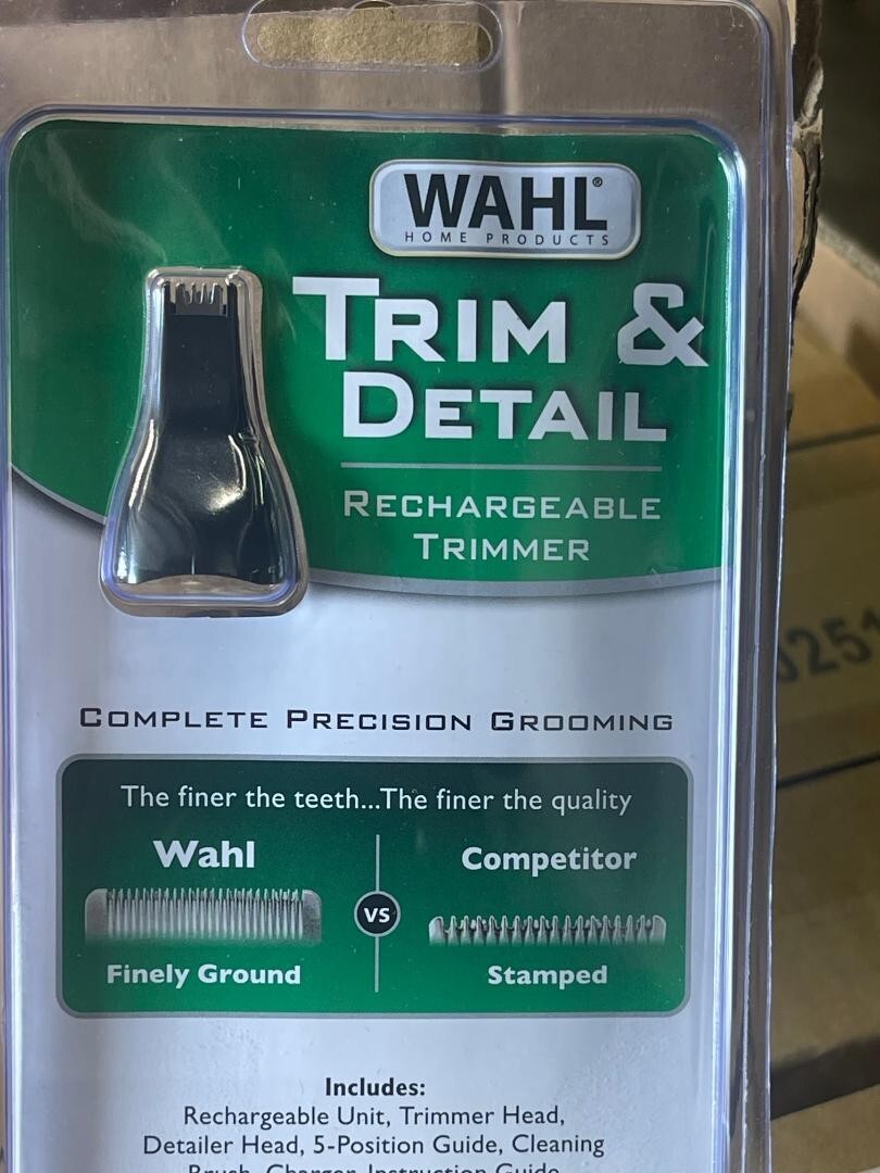 WAHL Trim & Detail Rechargeable Trimmer 98651601 New Factory Packaged