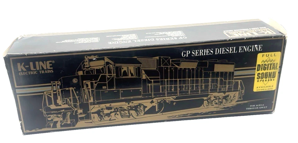K-Line K2496-4043 Western Maryland Chessie GP38-2 Scale Diesel Original Box - Image 2 of 4
