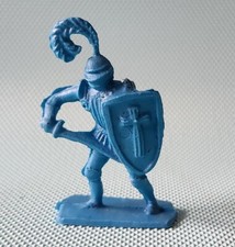 vintage MEDIEVAL KNIGHT  6 - PLASTIC toy soldier figure Spain 1970's