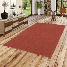 Natur Teppich Wolle Yukon Weinrot