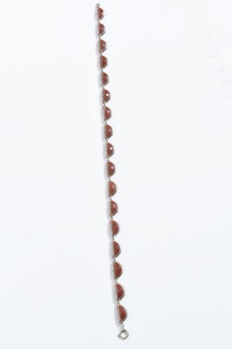 Vintage Czech Molded Glass Necklace Art Deco Bohemian. Signed CZECHOSLOVAKIA. - Picture 10 of 12