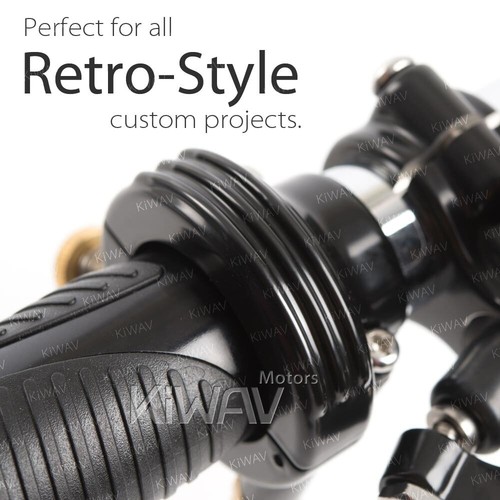 VAWiK vintage single cable throttle housing clamp fits 1 inch handlebar black ε - Picture 7 of 8