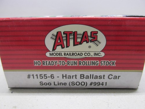 ATLAS-#1155-6-SOO LINE-BALLAST CAR #9941-PIC. TAKEN IN BOX- HO SCALE - Picture 4 of 4
