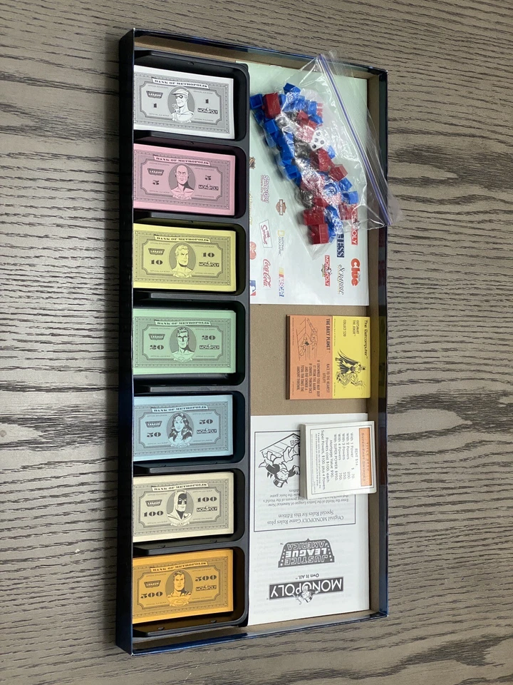 Monopoly Justice League Of America DC Comics 1999 Collectors Edition Board Game - Image 4 of 4