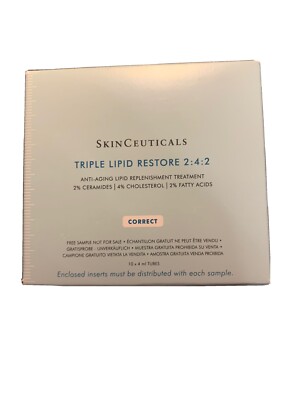 SkinCeuticals Triple Lipid Restore 2:4:2 New In Box 10 / 4ML tubes total 40 ML